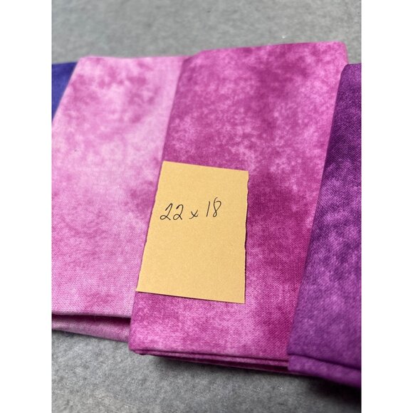 Fabric Fat Quarter Texture Bundle 4 Pcs Tie-Dye Look Pink/Purple Cotton Quilting - Picture 4 of 5